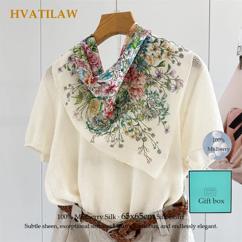100% Mulberry Silk Scarf 65x65cm Small Square Silk Neckerchief for Women Luxury Silk Neck Scarf Hair Bandana Shawl Wrap Gift Box
100% Mulberry Silk Scarf 65x65cm Small Square Silk Neckerchief for Women Luxury Silk Neck Scarf Hair Bandana Shawl Wrap Gift Box