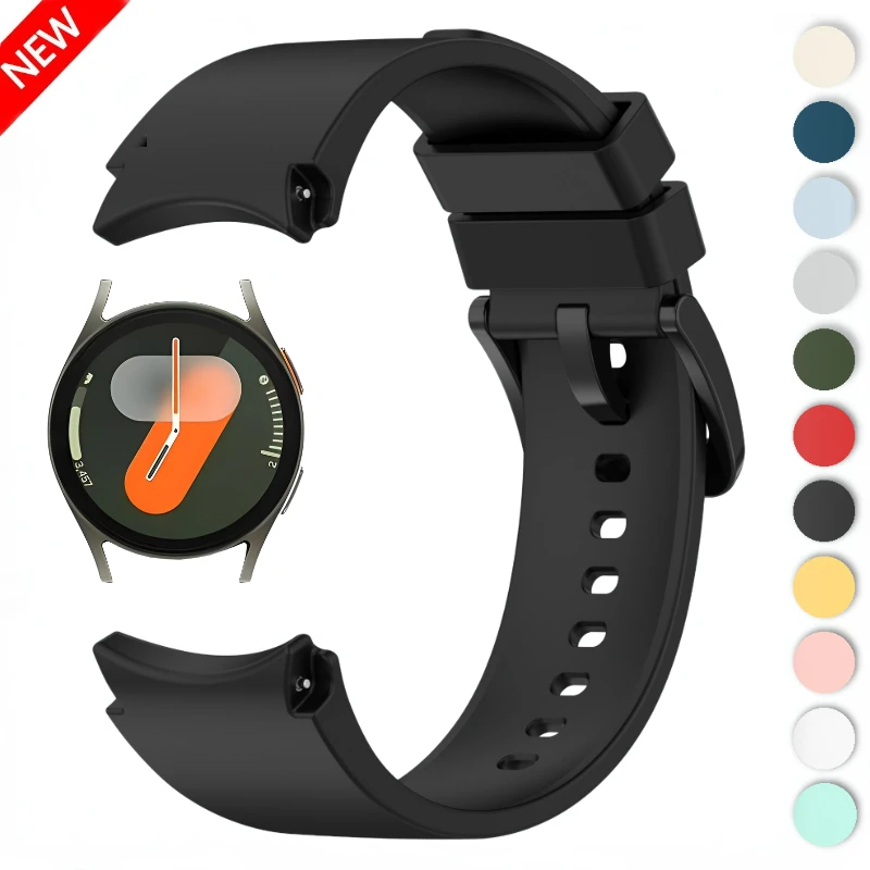 Color Silicone Band for Samsung Galaxy Watch 7 44mm 40mm Strap Watch 5 Pro 45mm Original Bracelet for Galaxy Watch 6/Classic/5/4
Color Silicone Band for Samsung Galaxy Watch 7 44mm 40mm Strap Watch 5 Pro 45mm Original Bracelet for Galaxy Watch 6/Classic/5/4