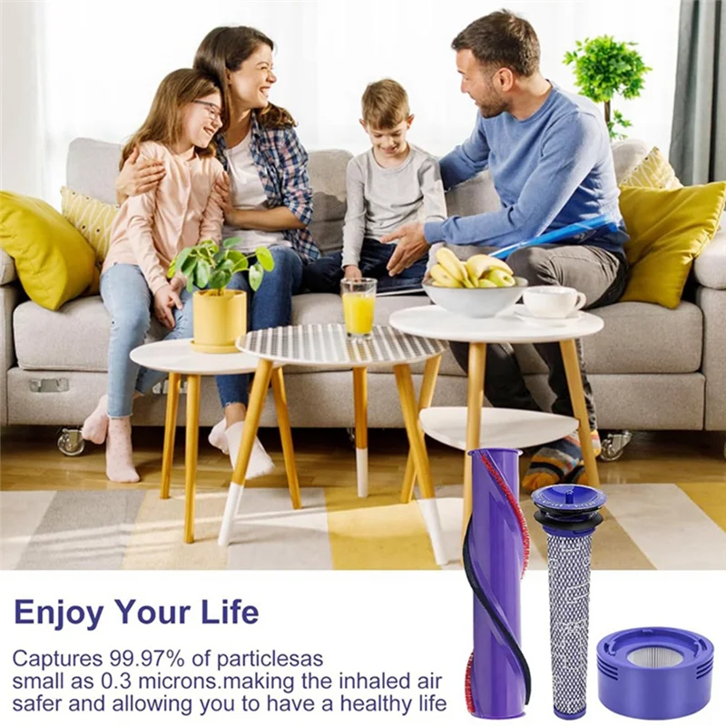 A13R-For Dyson V8 V7 Cordless Vacuum Cleaner Replacement Part HEPA Filters Roller Brush Kit Part 965661-01 & 967478-01
A13R-For Dyson V8 V7 Cordless Vacuum Cleaner Replacement Part HEPA Filters Roller Brush Kit Part 965661-01 & 967478-01