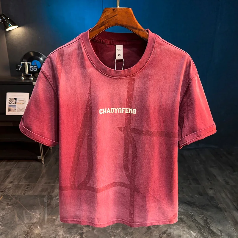 2025 New Washed Vintage Dressing Gradient T-shirt Men's Short Sleeve Summer High end Trendy Casual Top
2025 New Washed Vintage Dressing Gradient T-shirt Men's Short Sleeve Summer High end Trendy Casual Top