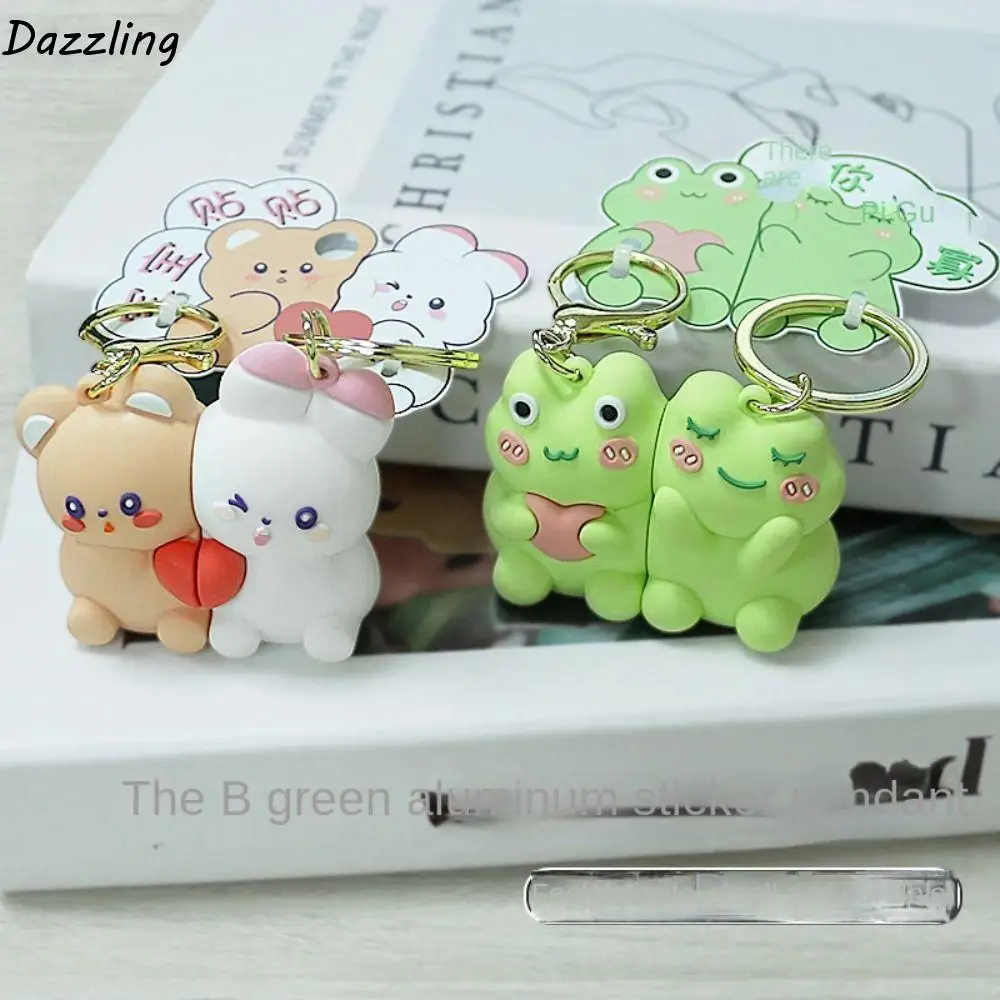 Lovely Cartoon Animal Bear Rabbit Keychain Metal Resin Animal Couple Pendants Charms Magnetic Girls
Lovely Cartoon Animal Bear Rabbit Keychain Metal Resin Animal Couple Pendants Charms Magnetic Girls