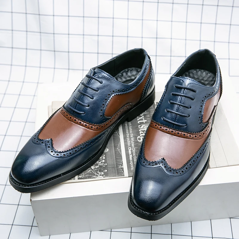 High Quality Brogues Carving Leather Shoes For Men Classic Men's Dress Formal Leather Social Shoes Business Oxford Shoes Male
High Quality Brogues Carving Leather Shoes For Men Classic Men's Dress Formal Leather Social Shoes Business Oxford Shoes Male