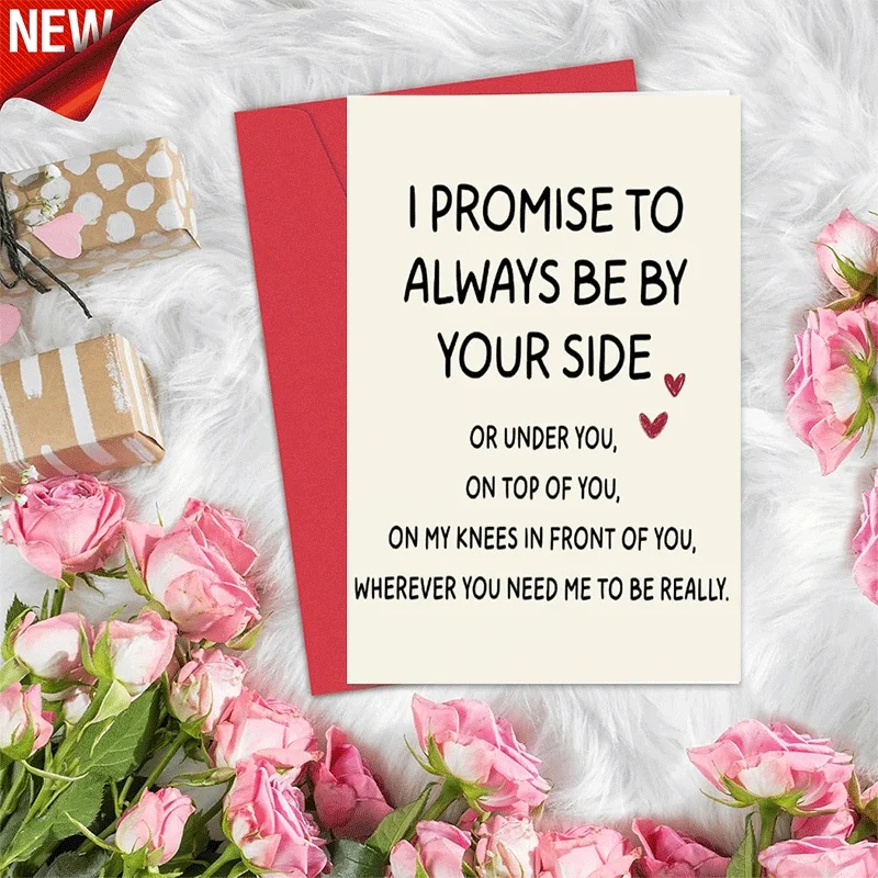 Funny Naughty Love Greeting Card, Promise to Be by Your Side Humorous Romantic Card for Boyfriend Girlfriend P
Funny Naughty Love Greeting Card, Promise to Be by Your Side Humorous Romantic Card for Boyfriend Girlfriend P