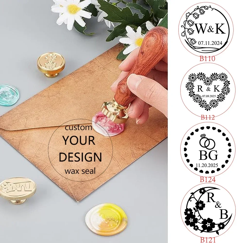 Customize Wax Seal Stamp Double Name 2 initials Personalized LOGO for Wedding Invitation Envelope Card Making Package Decor Gift 
Customize Wax Seal Stamp Double Name 2 initials Personalized LOGO for Wedding Invitation Envelope Card Making Package Decor Gift
