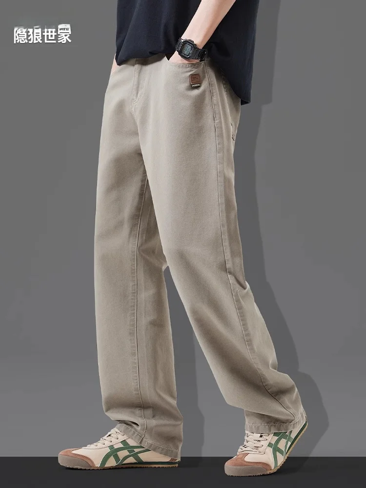 Мужские повседневные брюки из ледяного шелка Lcelan, новые летние свободные прямые брюки в американском стиле ретро, тонкие крутые длинные брюки
Мужские повседневные брюки из ледяного шелка Lcelan, новые летние свободные прямые брюки в американском стиле ретро, тонкие крутые длинные брюки