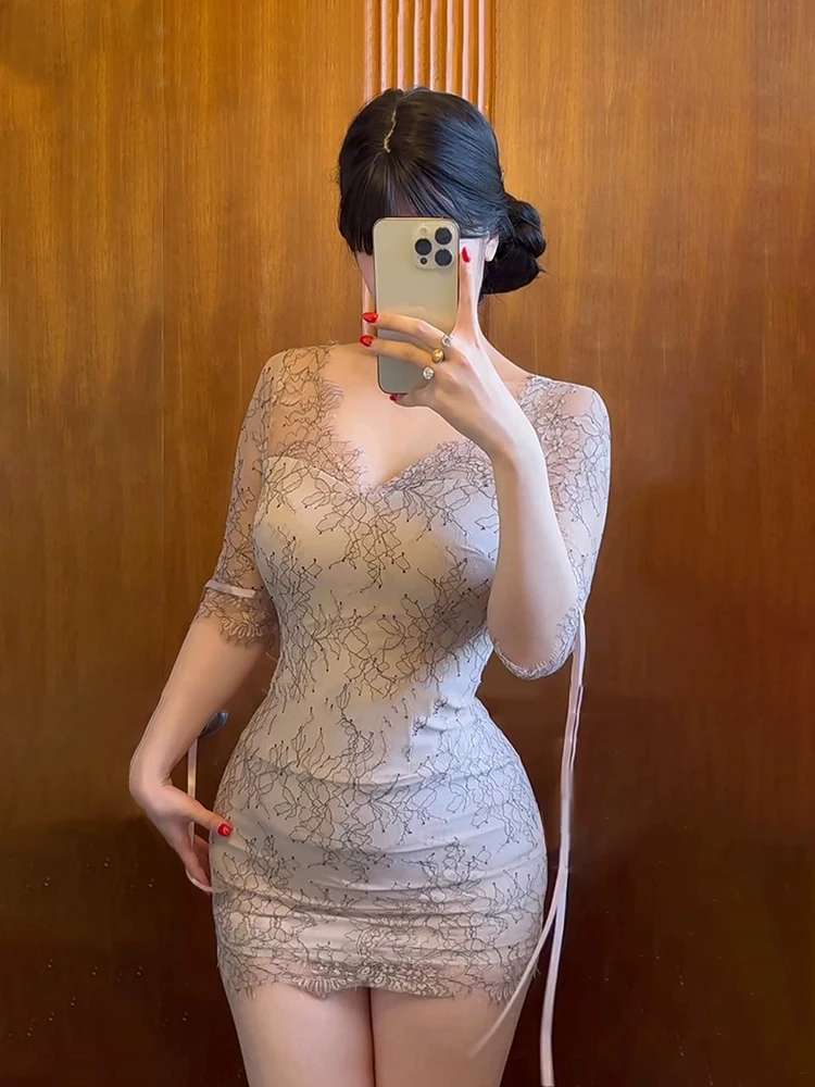 XZY Sexy Lace V-ne Waist-cinched Dr Women's plus Size Early Autumn Light Maturi Sle Seductive Bodycon Skirt
XZY Sexy Lace V-ne Waist-cinched Dr Women's plus Size Early Autumn Light Maturi Sle Seductive Bodycon Skirt