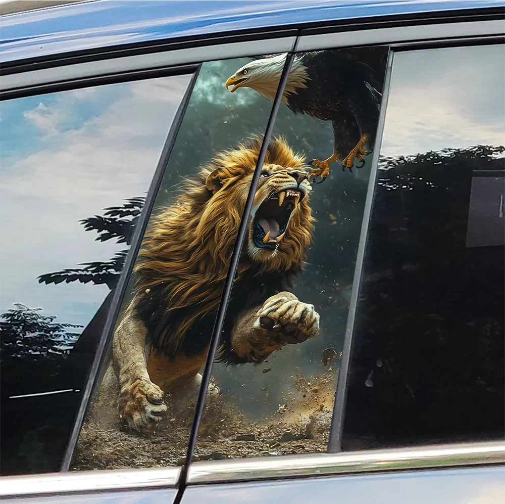Lion & Eagle Battle Car Stickers Car B-pillar Decal Waterproof Sticker Auto Center Pillar Sticker Cover Scratches Vehicle Decors
Lion & Eagle Battle Car Stickers Car B-pillar Decal Waterproof Sticker Auto Center Pillar Sticker Cover Scratches Vehicle Decors