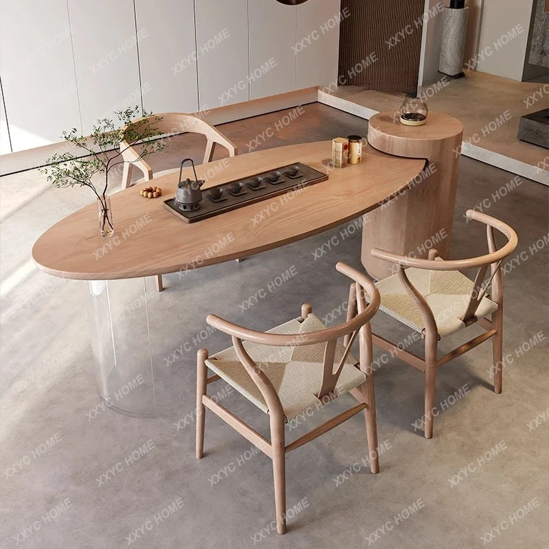XX Wabi-sabi Cream Wind Solid Wood Tea Table Household Simple Integration Creative Multi-functional Tea Table
XX Wabi-sabi Cream Wind Solid Wood Tea Table Household Simple Integration Creative Multi-functional Tea Table