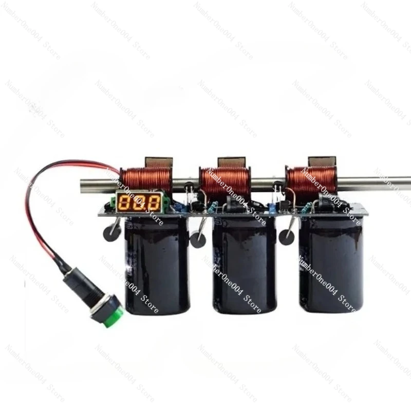 High Voltage Integrated Electromagnetic Multistage Coil-Gun Kit Physical Experiment Science Teaching Model
High Voltage Integrated Electromagnetic Multistage Coil-Gun Kit Physical Experiment Science Teaching Model