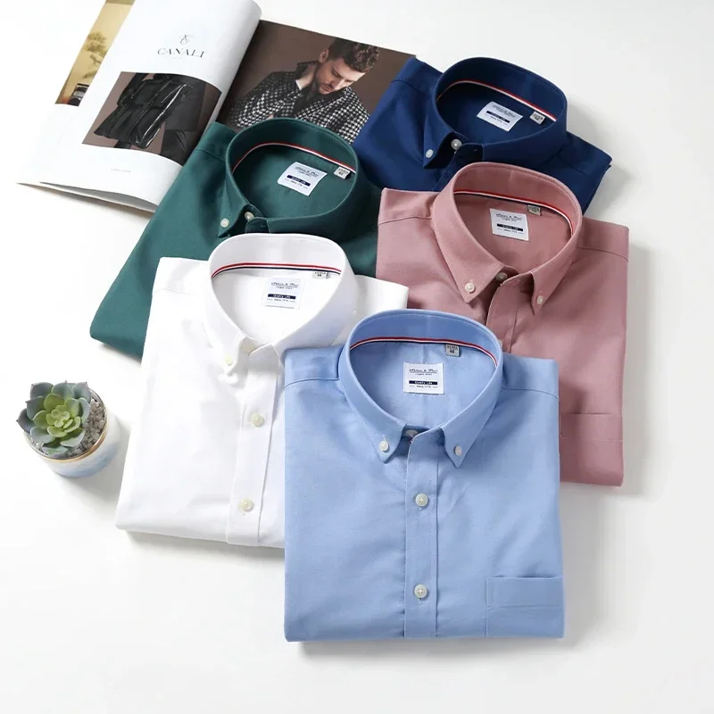 Light Luxury High Quality New Fashion Men's Shirt Long Sleeve 100% Cotton Oxford Business Casual Shirts Social Formal Men Wear
Light Luxury High Quality New Fashion Men's Shirt Long Sleeve 100% Cotton Oxford Business Casual Shirts Social Formal Men Wear