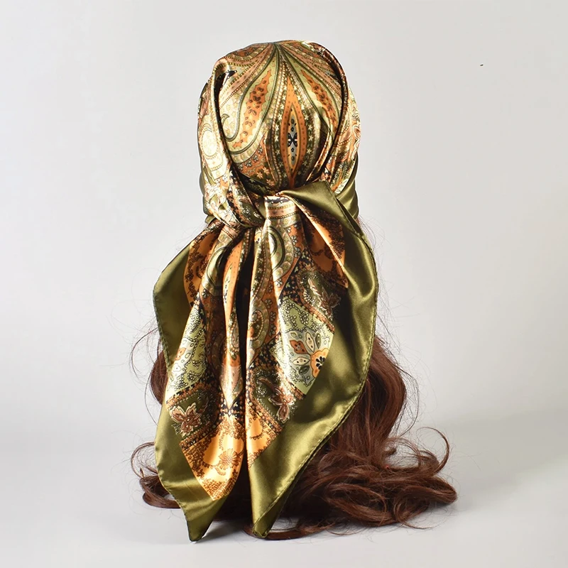 New Silk Shawl Satin Square Scarf For Women Paisley Neckerchief Female New Headband Hair Bands Print Foulard Hijab Wraps Bandana
New Silk Shawl Satin Square Scarf For Women Paisley Neckerchief Female New Headband Hair Bands Print Foulard Hijab Wraps Bandana