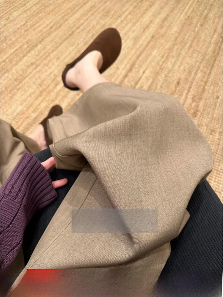 Loose Wide Leg Suit Pants for Women Casual High Waist Straight Leg Pants Korean Style Commute Pure Color Button Pocket
Loose Wide Leg Suit Pants for Women Casual High Waist Straight Leg Pants Korean Style Commute Pure Color Button Pocket