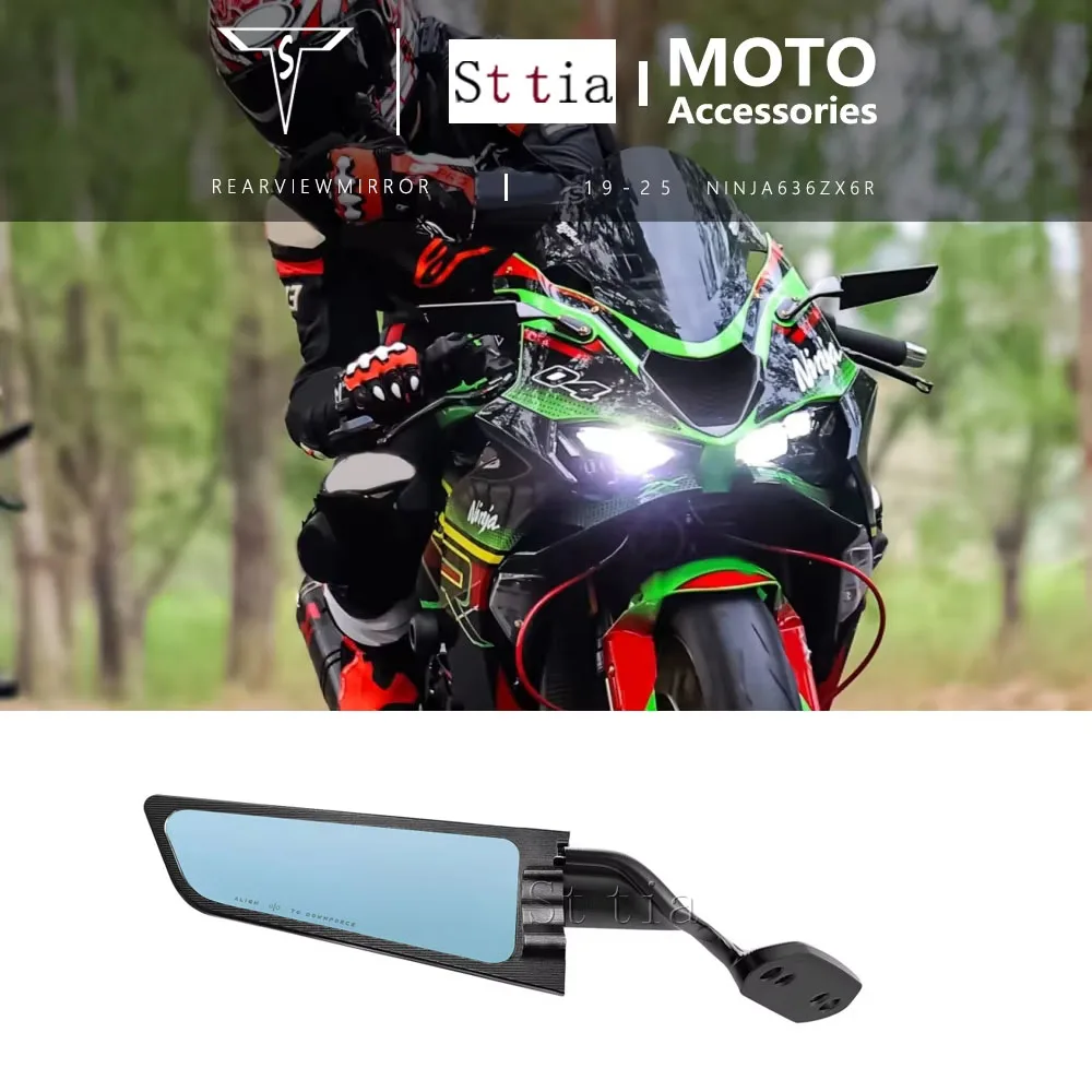 Fit For Kawasaki NINJA 636 ZX6R 2019-2026 New ZX-6R ZX 6R Motorcycle Stealth Sport Winglet Mirror Adjustable Stealth CNC Mirrors
Fit For Kawasaki NINJA 636 ZX6R 2019-2026 New ZX-6R ZX 6R Motorcycle Stealth Sport Winglet Mirror Adjustable Stealth CNC Mirrors