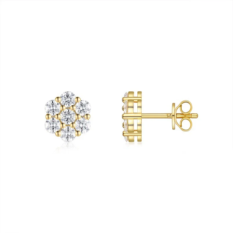 ZFSILVER Fashion Classic s925 Silver Color D Moissanite Design Gold Flower Earrings Charms Women Accessories Jewelry Gift E15249
ZFSILVER Fashion Classic s925 Silver Color D Moissanite Design Gold Flower Earrings Charms Women Accessories Jewelry Gift E15249
