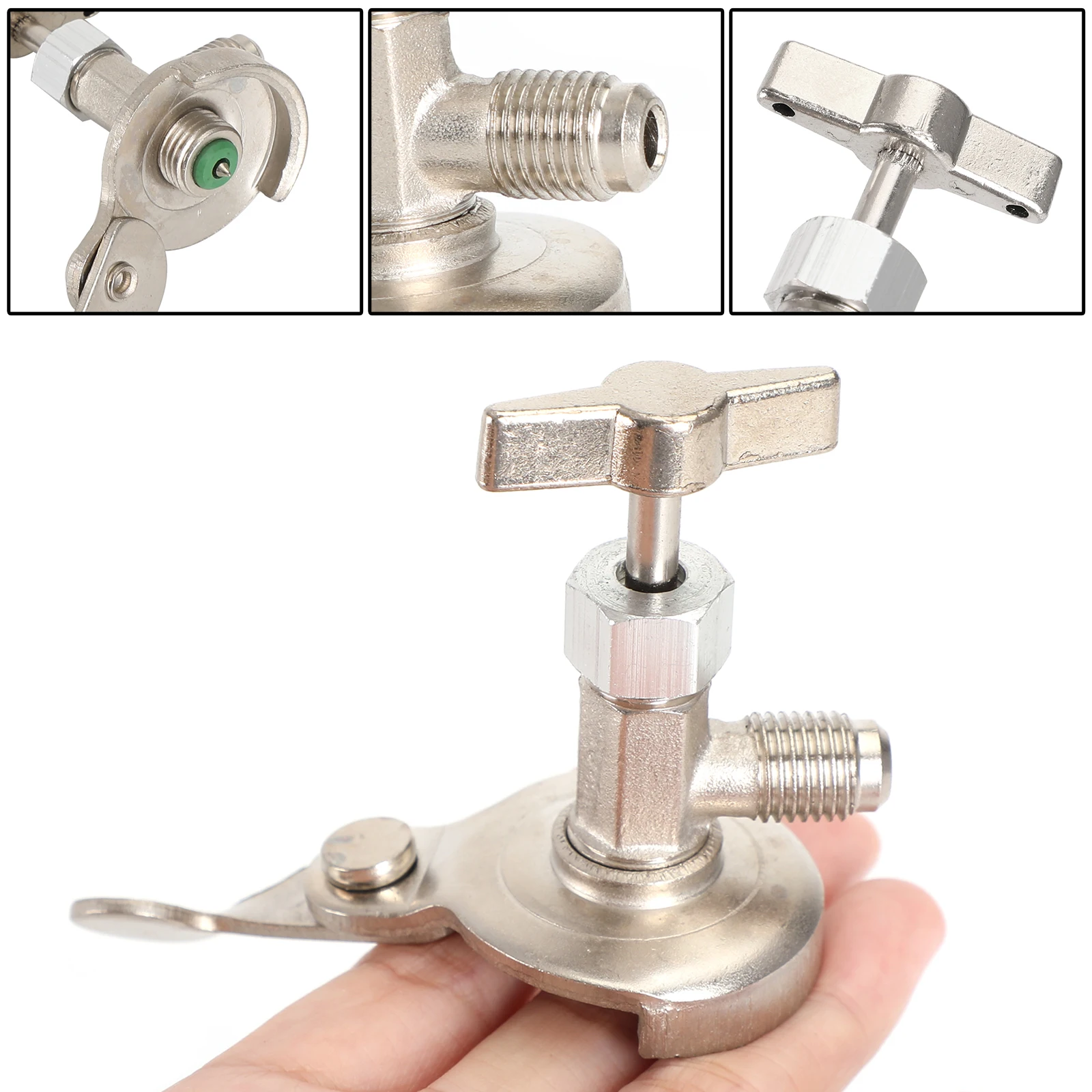 Areyourshop Refrigerant Dispenser Valve R134A Can Tap Bottle Opener Tool For R12 R22 R502
Areyourshop Refrigerant Dispenser Valve R134A Can Tap Bottle Opener Tool For R12 R22 R502