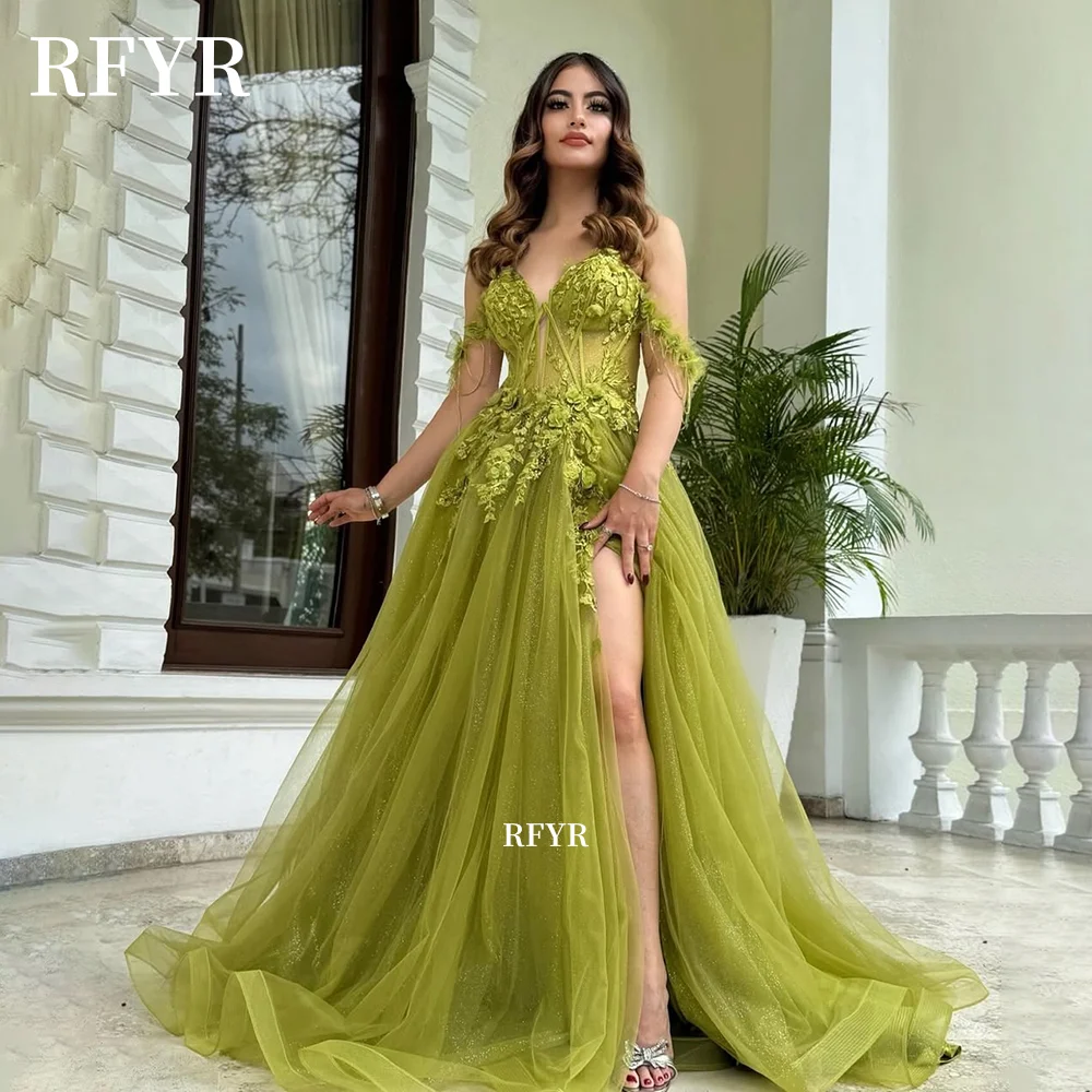 RFYR Off Shoulder Party Dresses Applique فساتين مناسبة رسمية Princess Evening Prom Gowns Sleeveless Customized
RFYR Off Shoulder Party Dresses Applique فساتين مناسبة رسمية Princess Evening Prom Gowns Sleeveless Customized