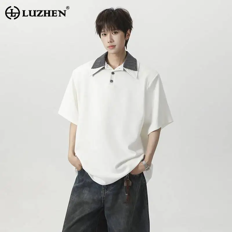 LUZHEN 20026 Summer Fake Two Piece Design Double Layer Collar Loose Casual T-shirts Men's Fashion Korean Long Sleeve Tops JY6886
LUZHEN 20026 Summer Fake Two Piece Design Double Layer Collar Loose Casual T-shirts Men's Fashion Korean Long Sleeve Tops JY6886