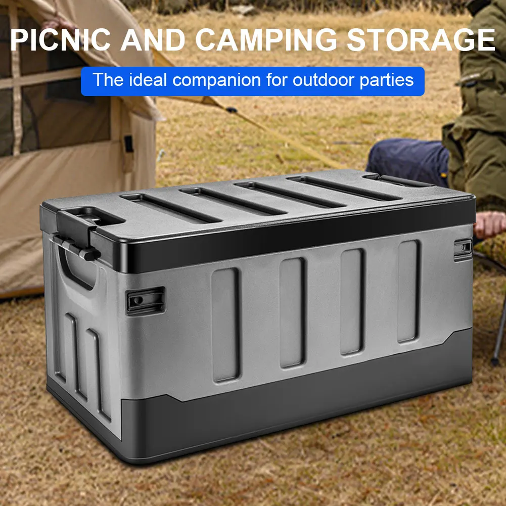 60L Outdoor Camping Storage Box with Lid & Handles Portable Folding Storage Case Large Capacity for SUV Cars Stowing Tidying
60L Outdoor Camping Storage Box with Lid & Handles Portable Folding Storage Case Large Capacity for SUV Cars Stowing Tidying