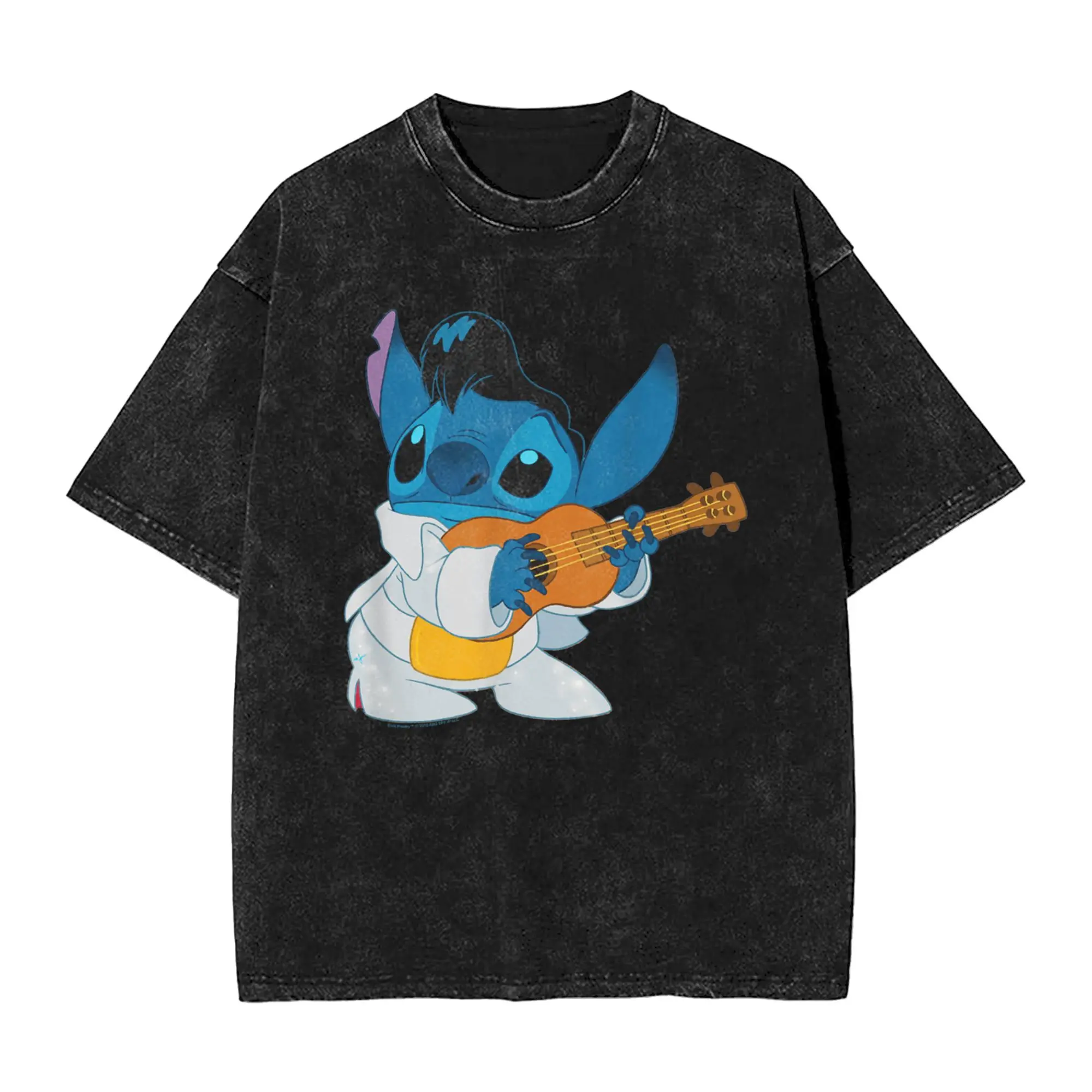 Lilo & Stitch Iconic Elvis Stitch Ready To Play Футболка Хип-хоп Футболки с коротким рукавом Y2K Забавные топы Летние футболки с круглым вырезом
Lilo & Stitch Iconic Elvis Stitch Ready To Play Футболка Хип-хоп Футболки с коротким рукавом Y2K Забавные топы Летние футболки с круглым вырезом
