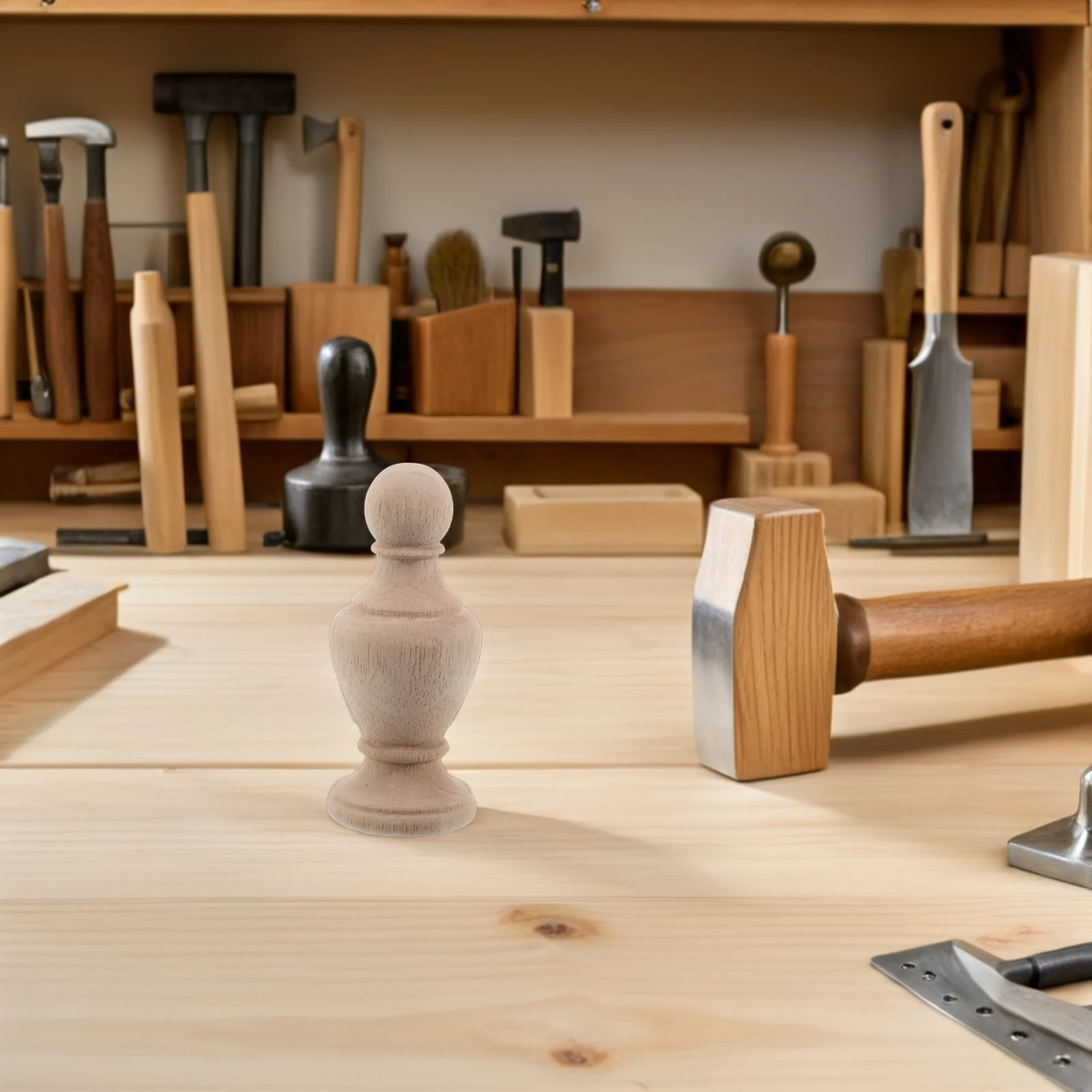 Solid Wood Finial 2.5 Inch Round Staircase Post Topper Unfinished Wooden Baluster End Cap For Diy Home Decor Rustic
Solid Wood Finial 2.5 Inch Round Staircase Post Topper Unfinished Wooden Baluster End Cap For Diy Home Decor Rustic