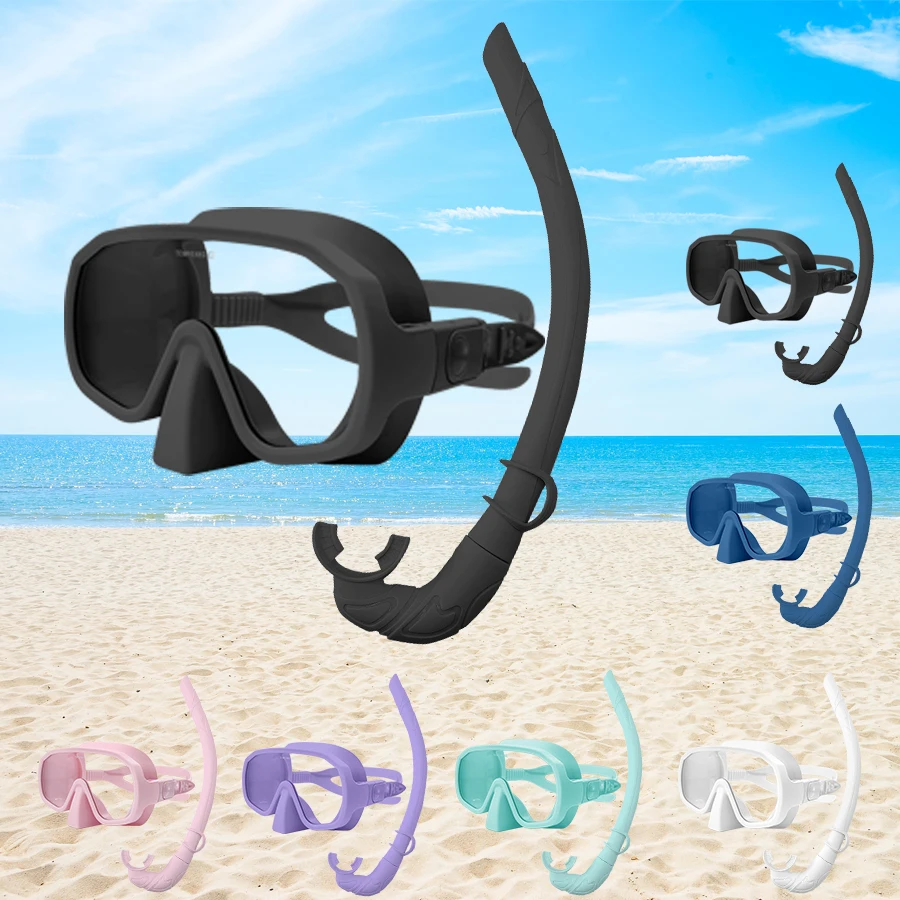 Diving facial mirror, anti -fog 180 ° snorkeling facial mirror, deep water diving mask diving goggles with respiratory tube
Diving facial mirror, anti -fog 180 ° snorkeling facial mirror, deep water diving mask diving goggles with respiratory tube
