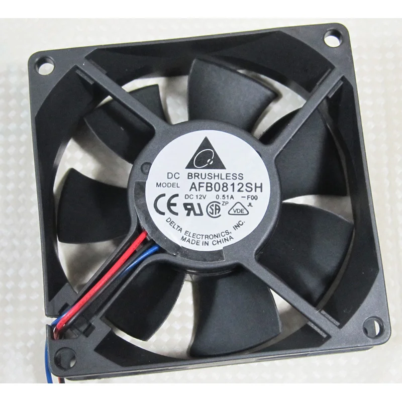 A+for pcs NEW Delta AFB0812SH 80x80x25mm 8025 12V 0.51A 46CFM DC Brushles Cooling Fan
A+for pcs NEW Delta AFB0812SH 80x80x25mm 8025 12V 0.51A 46CFM DC Brushles Cooling Fan