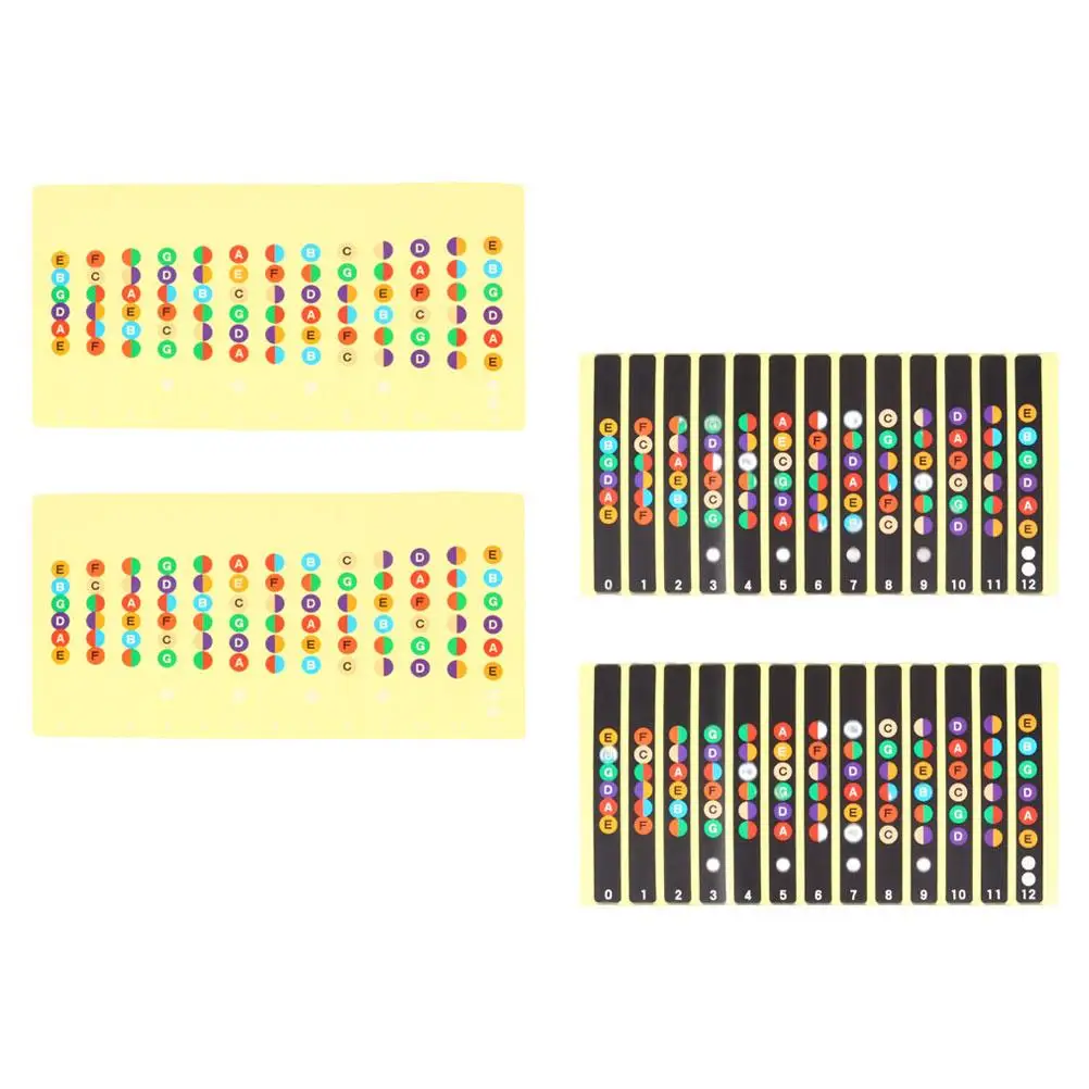 4Pcs Guitar Sticker Fretboard Notes Trainer for Electric Guitar Violin Musical Instruments Waterproof Easy Remove
4Pcs Guitar Sticker Fretboard Notes Trainer for Electric Guitar Violin Musical Instruments Waterproof Easy Remove