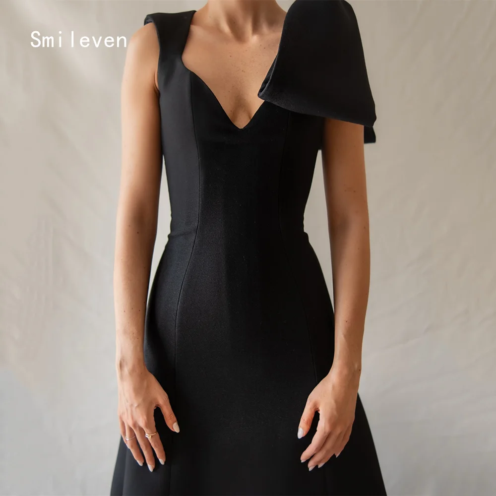 Smileven Luxury Black Bow A Line Prom Dress Lazy V Neck Party Gowns Cultivating Oneself Formal Occassion Dress Customized 2026
Smileven Luxury Black Bow A Line Prom Dress Lazy V Neck Party Gowns Cultivating Oneself Formal Occassion Dress Customized 2026