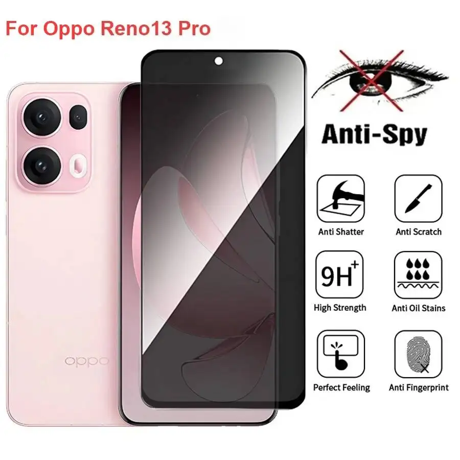 Oppo Reno13 PKK110 Anti Spy Privacy Tempered Glass Screen Protector Compatible For Opporeno13 Pro Phone Film
Oppo Reno13 PKK110 Anti Spy Privacy Tempered Glass Screen Protector Compatible For Opporeno13 Pro Phone Film