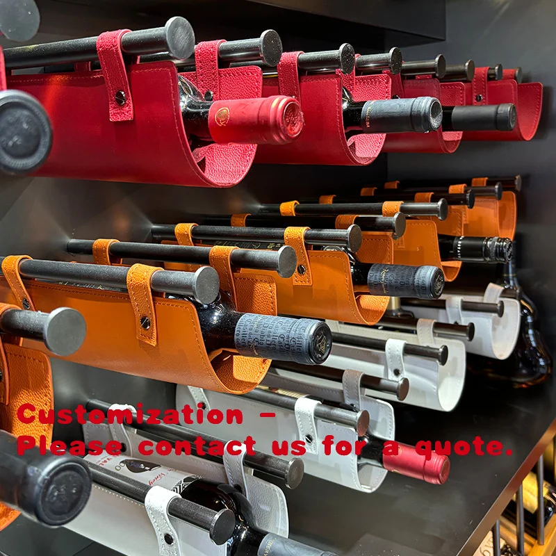 Настенный кожаный держатель для бутылок красного вина класса люкс, на заказ, декоративная подставка для вина, домашняя винная полка
Настенный кожаный держатель для бутылок красного вина класса люкс, на заказ, декоративная подставка для вина, домашняя винная полка