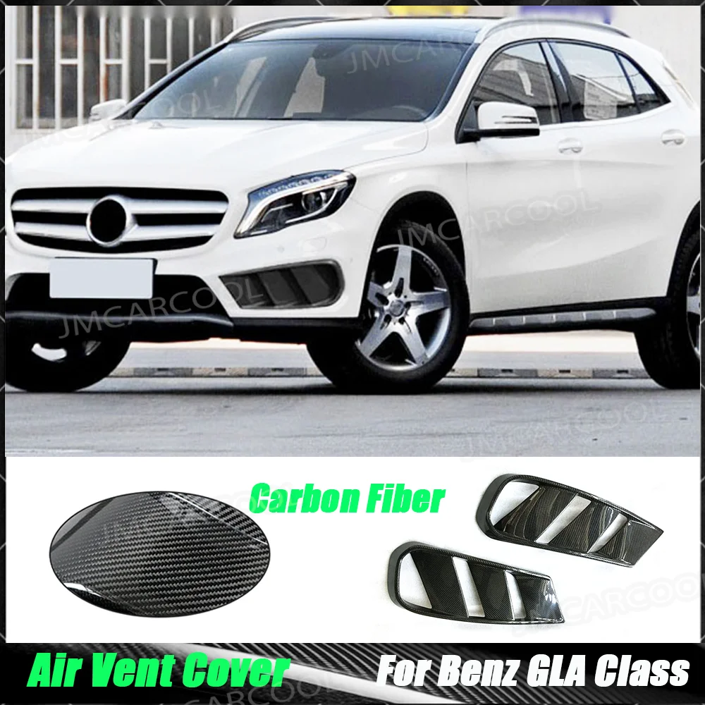 Carbon Fiber Front Bumper Air Vent Cover Fog lamp Mesh Grill Frame for Benz GLA Class X156 GLA 200 GLA260 GLA45 2014-2016 FRP
Carbon Fiber Front Bumper Air Vent Cover Fog lamp Mesh Grill Frame for Benz GLA Class X156 GLA 200 GLA260 GLA45 2014-2016 FRP