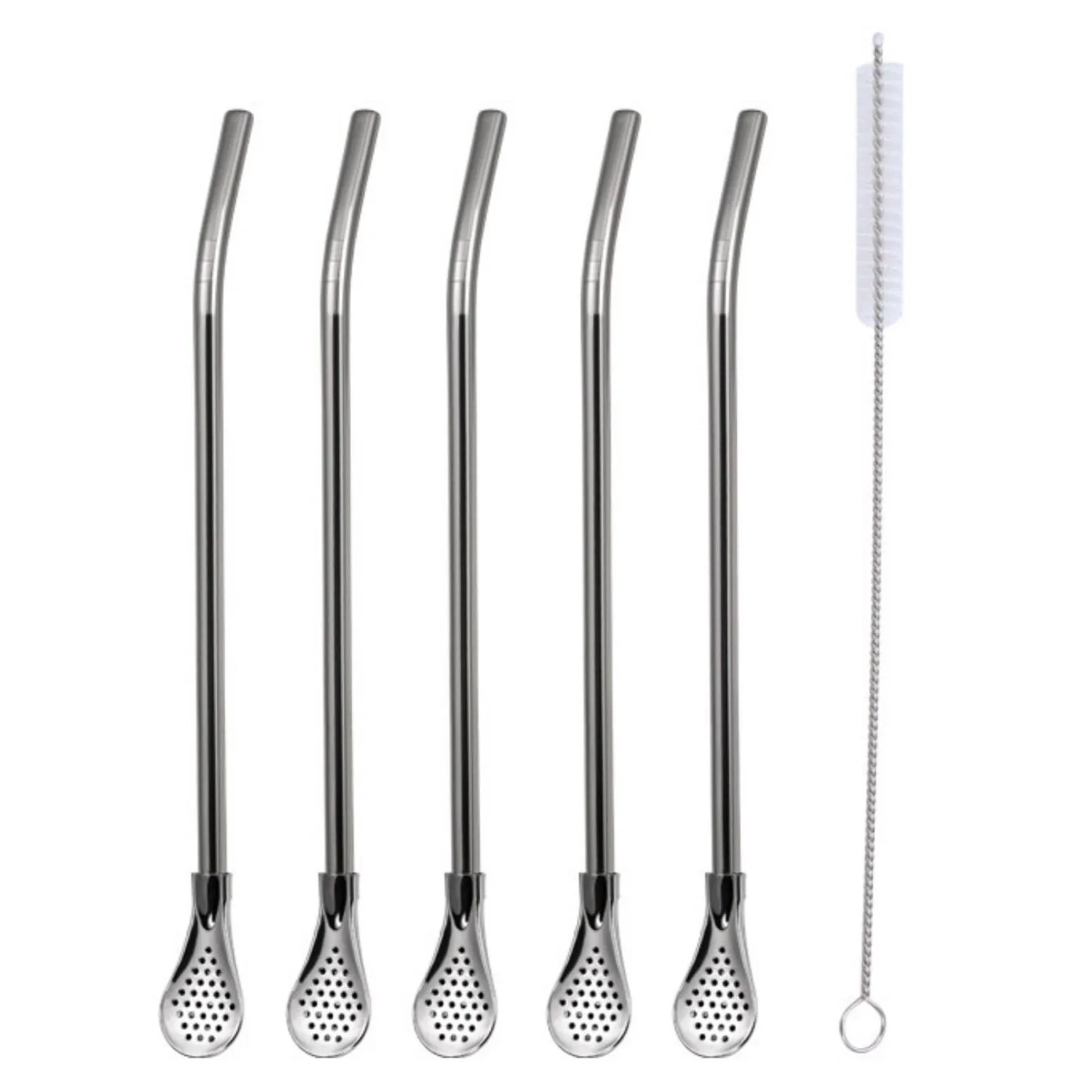 Reusable Metal Straws With Filter Stirring Spoon Great For Tea,Coffee,Cocktail And Fruit Juice Drinking Kitchen Bar Accessories
Reusable Metal Straws With Filter Stirring Spoon Great For Tea,Coffee,Cocktail And Fruit Juice Drinking Kitchen Bar Accessories