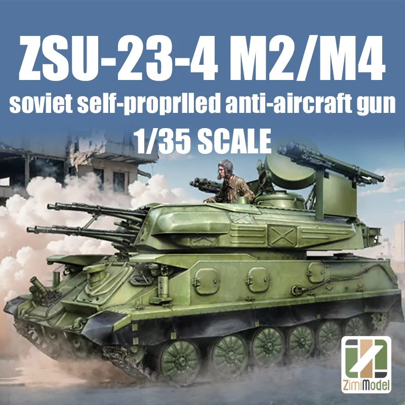 Zimimodel model building kits ZM35124 ZSU-23-4 M2/M4 Soviet self-propelled anti-aircraft gun 1/35
Zimimodel model building kits ZM35124 ZSU-23-4 M2/M4 Soviet self-propelled anti-aircraft gun 1/35