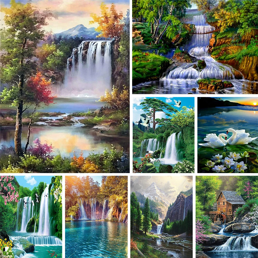 Landscape Waterfall Printed Water-Soluble Canvas 11CT Cross Stitch Set Embroidery Craft Needlework Painting Handiwork Package
Landscape Waterfall Printed Water-Soluble Canvas 11CT Cross Stitch Set Embroidery Craft Needlework Painting Handiwork Package