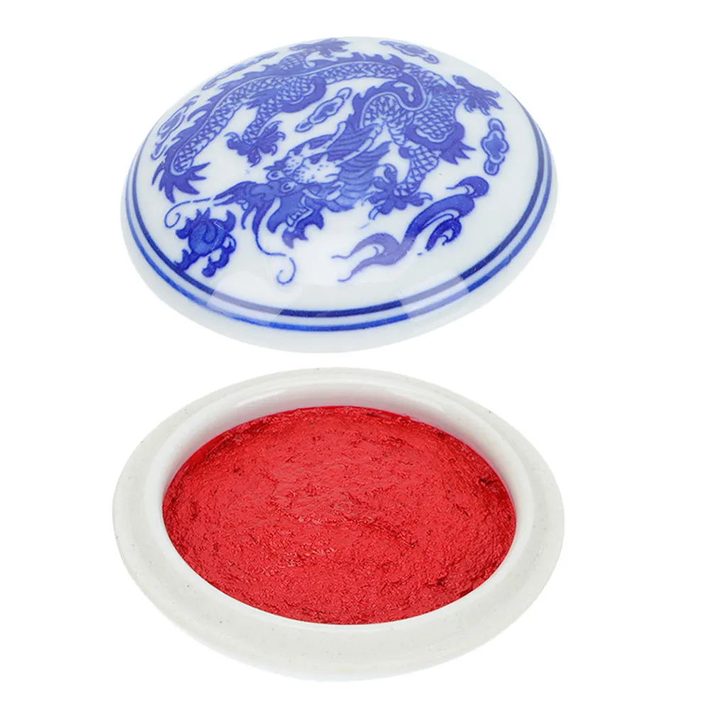 Ceramic Ink Pad Box Red Seal Ink Paste Long-Lasting Calligraphy Inkpad for Chinese Painting Stamps Artistic Craft Use
Ceramic Ink Pad Box Red Seal Ink Paste Long-Lasting Calligraphy Inkpad for Chinese Painting Stamps Artistic Craft Use