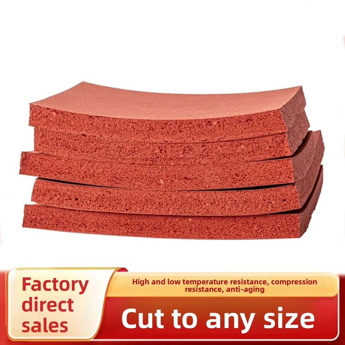 Red silicone foam board heat insulation and shock absorption pad hot press machine silicone sponge mat 1 2 3 5 8 10~20mm
Red silicone foam board heat insulation and shock absorption pad hot press machine silicone sponge mat 1 2 3 5 8 10~20mm