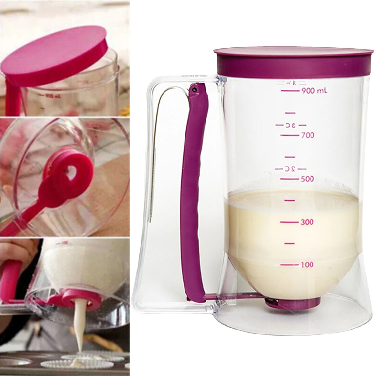 1 PCS Pancake Batter Dispenser Batter Separator Bakeware Kitchen Tool For Pancakes Waffle Muffin Mix Crepe Cake Baking Supplie
1 PCS Pancake Batter Dispenser Batter Separator Bakeware Kitchen Tool For Pancakes Waffle Muffin Mix Crepe Cake Baking Supplie
