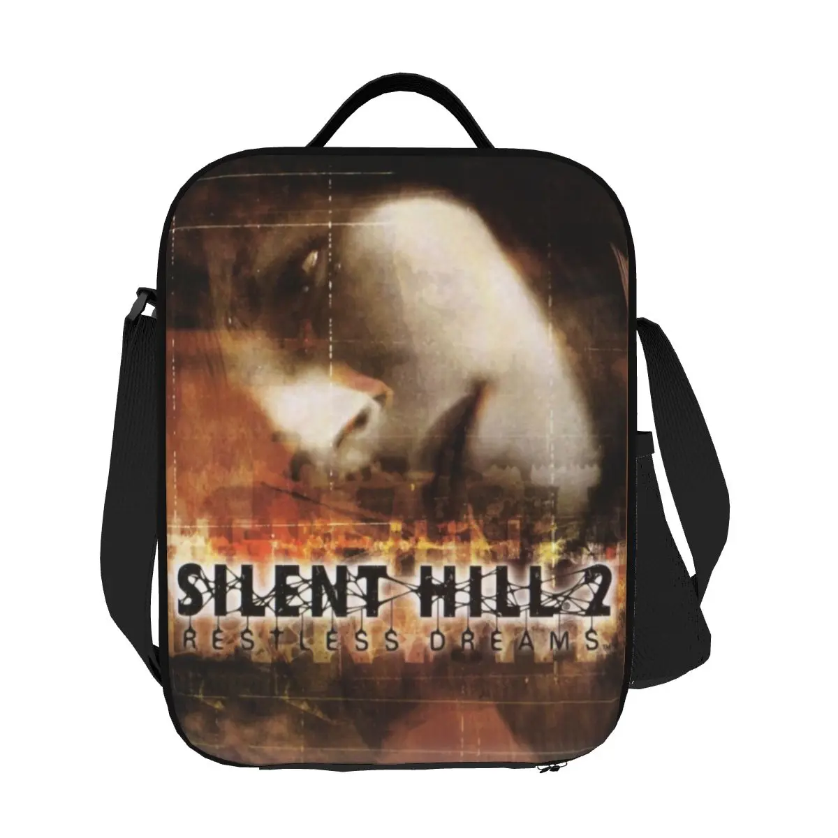 Custom Silent Hill Thriller Video Games Lunch Bag Men Women Cooler Thermal Insulated Lunch Box for Adult Office
Custom Silent Hill Thriller Video Games Lunch Bag Men Women Cooler Thermal Insulated Lunch Box for Adult Office