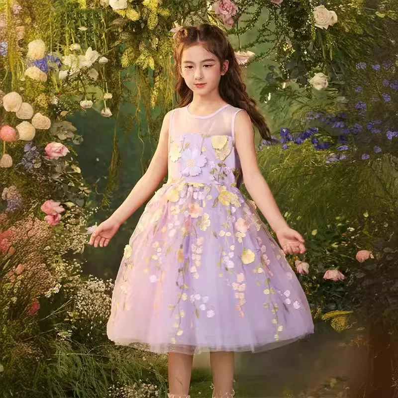 It's Yiiya индивидуальное платье с цветочным узором для девочек, фиолетовое тюлевое платье с цветочным принтом и круглым вырезом без рукавов, трапециевидной формы, длиной до чая, на молнии сзади, детские платья T075
It's Yiiya индивидуальное платье с цветочным узором для девочек, фиолетовое тюлевое платье с цветочным принтом и круглым вырезом без рукавов, трапециевидной формы, длиной до чая, на молнии сзади, детские платья T075
