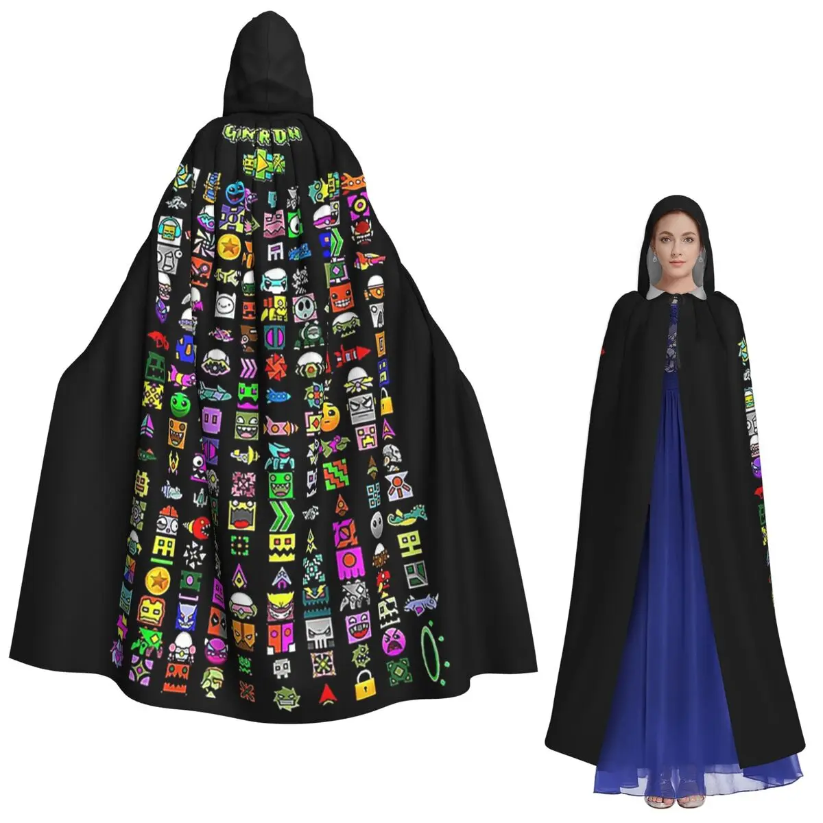 Video Game Geometry Dash Long Hooded Cloak Witch Medieval Costume Cosplay Cape HalloweenVampire Adult Unisex
Video Game Geometry Dash Long Hooded Cloak Witch Medieval Costume Cosplay Cape HalloweenVampire Adult Unisex