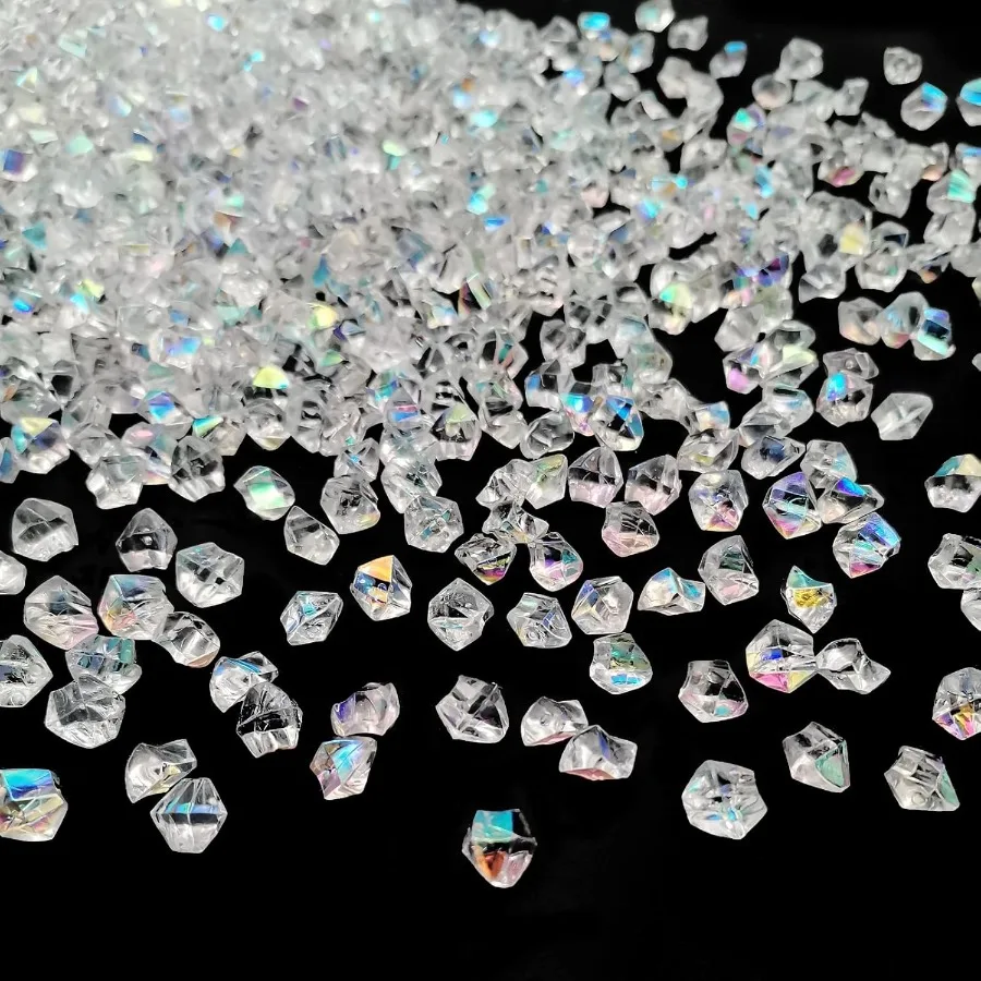 Vase Filler 1400 PCS 6 * 9 mm Acrylic Ice Cubes Acrylic Gem Plastic Diamonds Acrylic Table Centerpiece
Vase Filler 1400 PCS 6 * 9 mm Acrylic Ice Cubes Acrylic Gem Plastic Diamonds Acrylic Table Centerpiece