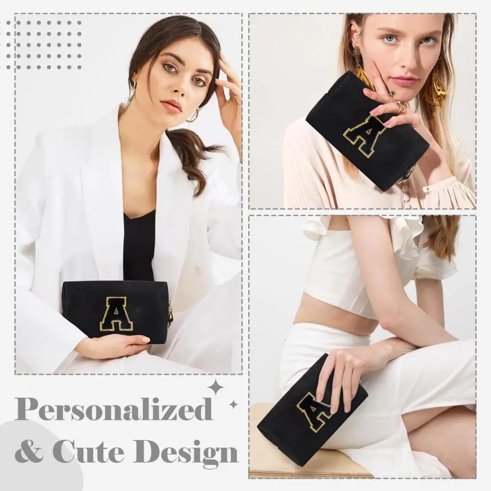 Capacity Makeup Organizer Stylish Waterproof Faux Leather Cosmetic Bag with Embroidered Letters Capacity Makeup for Women
Capacity Makeup Organizer Stylish Waterproof Faux Leather Cosmetic Bag with Embroidered Letters Capacity Makeup for Women