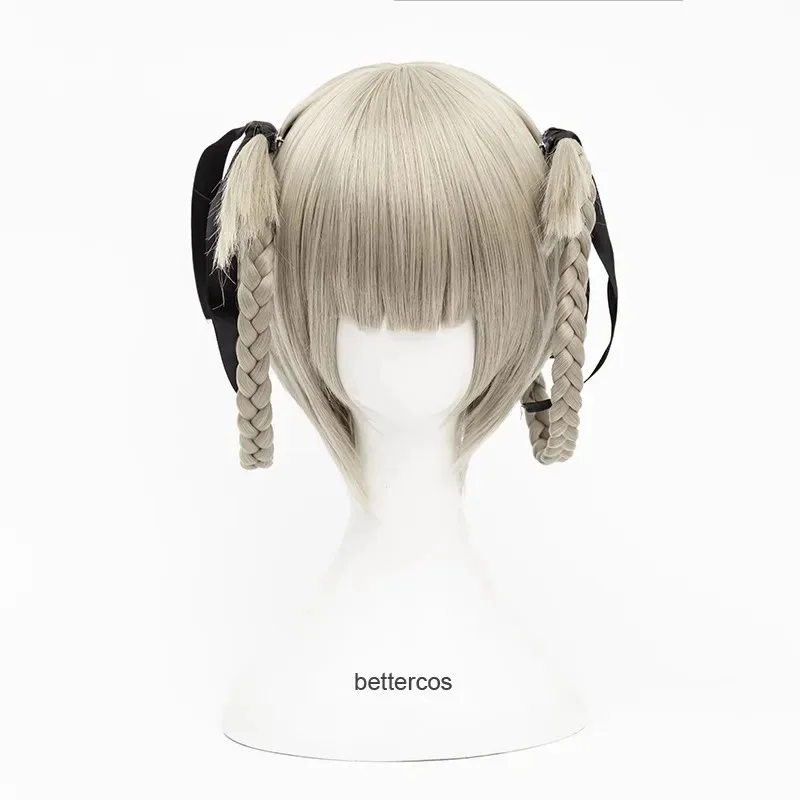 Новый аниме Kakegurui Kirari Momobami 35 см короткие парики серые косы в стиле клипса для косплея + бесплатный парик Cap2025 
Новый аниме Kakegurui Kirari Momobami 35 см короткие парики серые косы в стиле клипса для косплея + бесплатный парик Cap2025