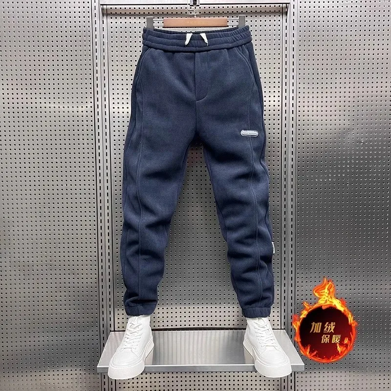 Повседневные мужские брюки осень-зима, свободные шаровары, модные брендовые красивые спортивные штаны, зимние плюс бархатные
Повседневные мужские брюки осень-зима, свободные шаровары, модные брендовые красивые спортивные штаны, зимние плюс бархатные