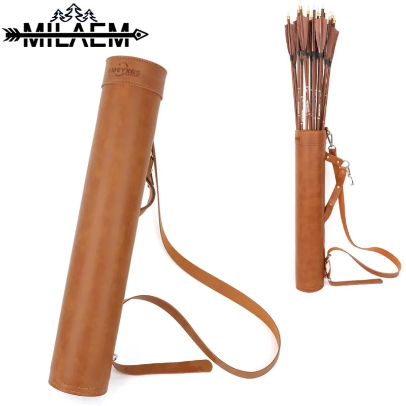 Archery Arrow Quiver Bag Leather Portable Shoulder Bag Adjustable Strap Hold about 20-30pcs Arrows,Outdoor Hunting Accessories
Archery Arrow Quiver Bag Leather Portable Shoulder Bag Adjustable Strap Hold about 20-30pcs Arrows,Outdoor Hunting Accessories