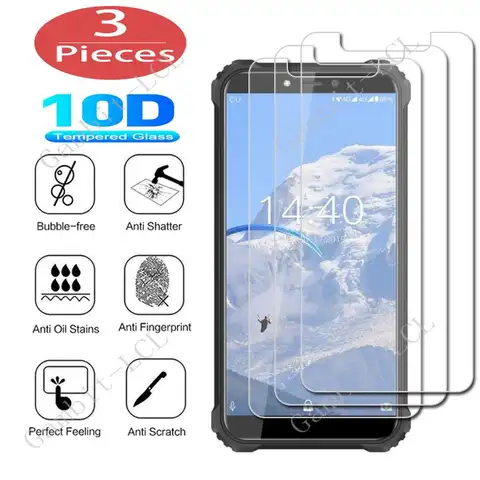 3Pcs Protection Glass For Oukitel WP5 Pro WP8 WP6 WP52 C12 Plus C17 K5 K12 K13 K15 Plus Tempered Screen Protective Cover Film