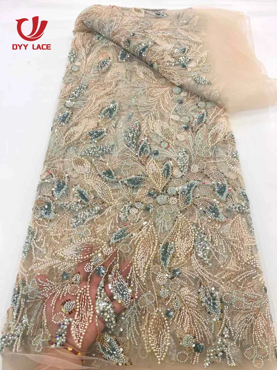 5 Yards African Lace Fabric Sequins Beaded Embroidery Groom Nigerian Bridal High Quality French Tulle Lace Fabric For Wedding
5 Yards African Lace Fabric Sequins Beaded Embroidery Groom Nigerian Bridal High Quality French Tulle Lace Fabric For Wedding