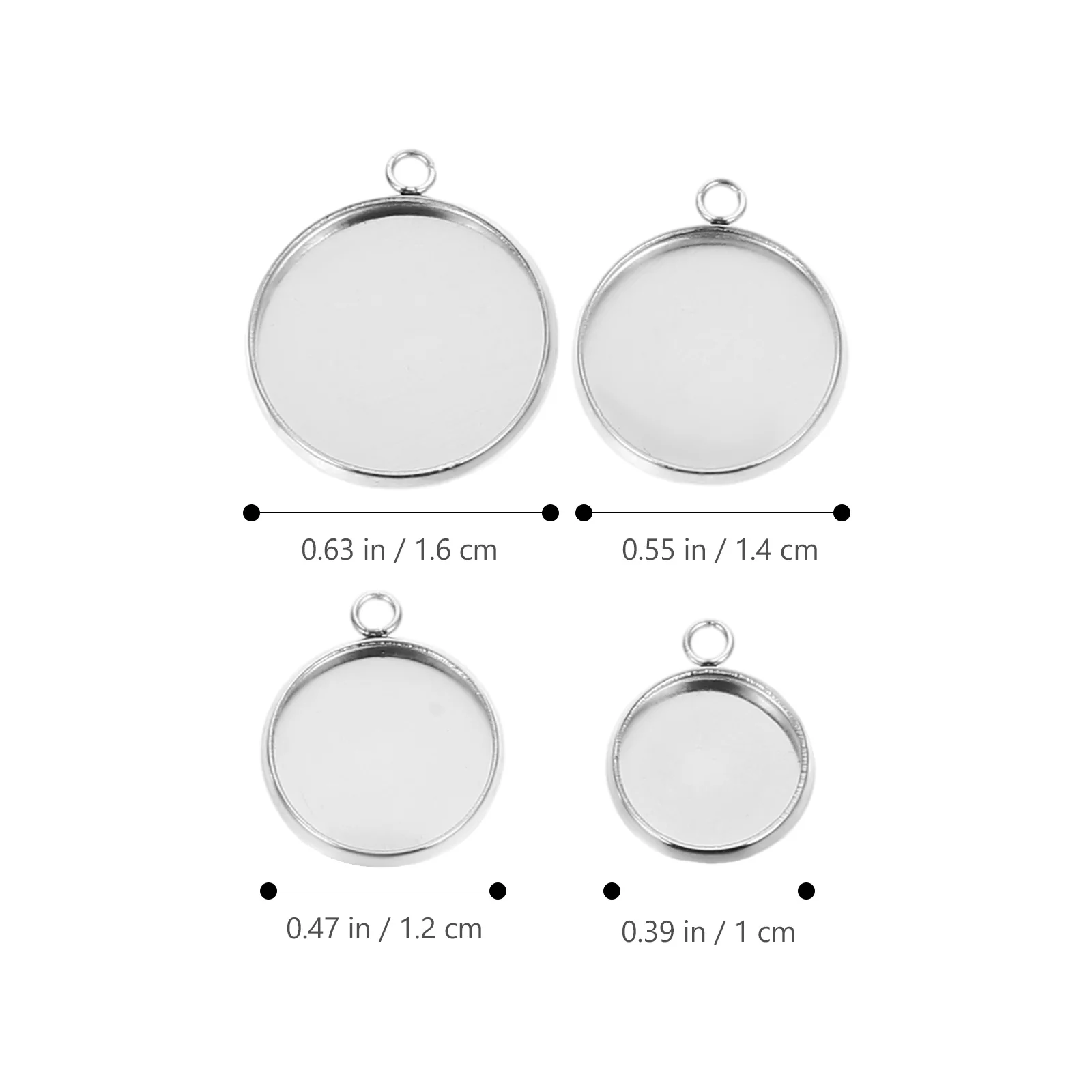 80Pcs Stainless Steel Pendant Trays DIY Jewelry Making Accessories Smooth Touch Compact Design DIY Pendant Trays
80Pcs Stainless Steel Pendant Trays DIY Jewelry Making Accessories Smooth Touch Compact Design DIY Pendant Trays