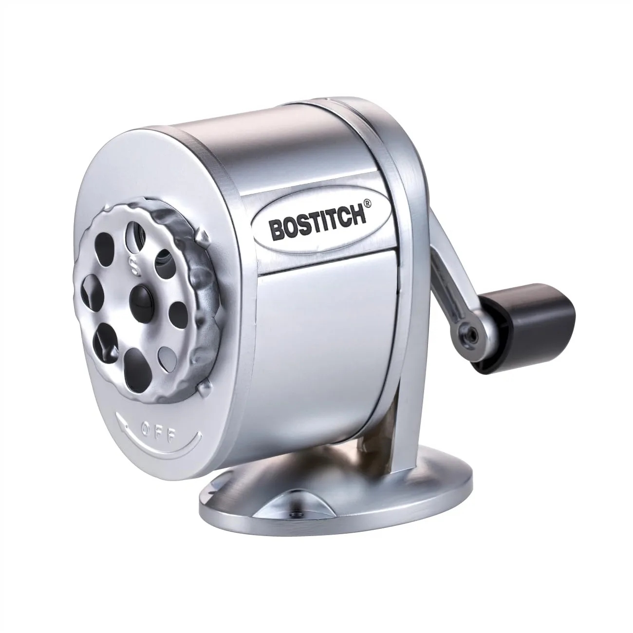 Metal Manual Pencil Sharpener with Dual Cutter Technology, Silver, Tip Saver for Precision Sharpening
Metal Manual Pencil Sharpener with Dual Cutter Technology, Silver, Tip Saver for Precision Sharpening