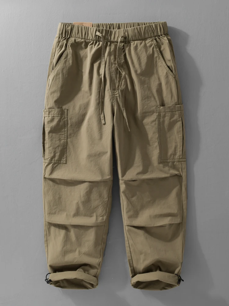 Tooling pants men's cotton new Japanese trendy casual loose straight trousers tether with pocket solid color springautumn models
Tooling pants men's cotton new Japanese trendy casual loose straight trousers tether with pocket solid color springautumn models